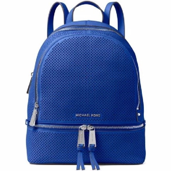 Michael Kors Handbags - Michael Kors Electric Blue Rhea Backpack